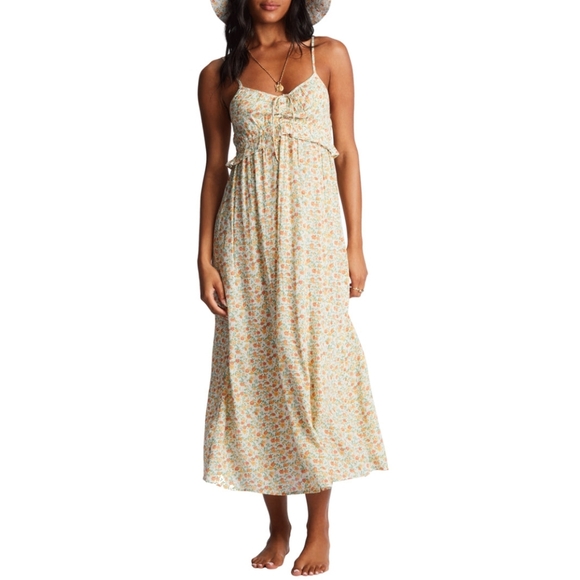Billabong Rebel Heart Dress, Color SCS-Salt Crystal Size L - Picture 1 of 16